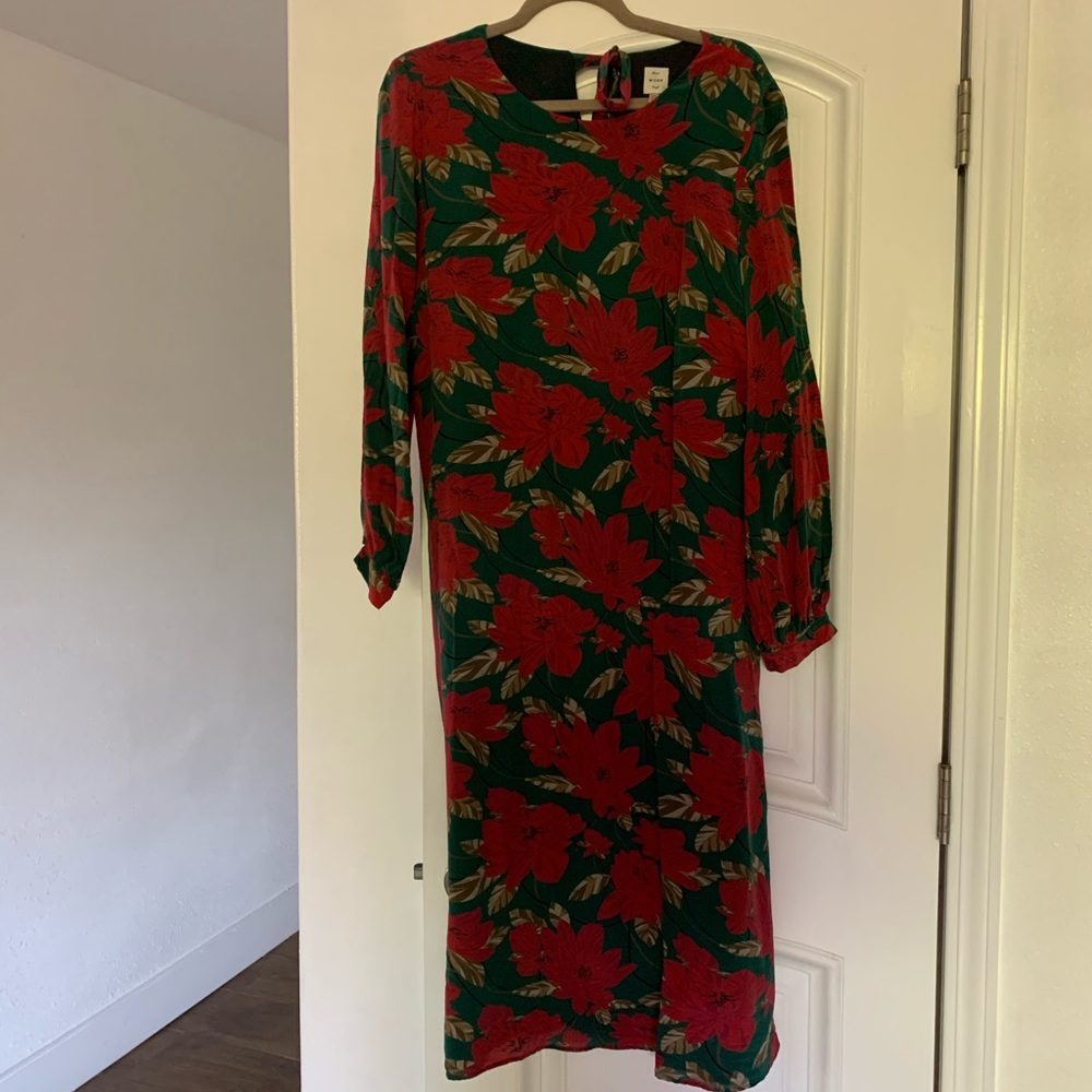 100% silk floral Anthropologie dress